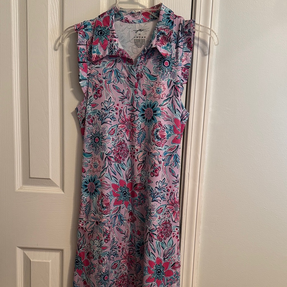 Gottex Floral Golf Tennis Activewear Athletic Dress